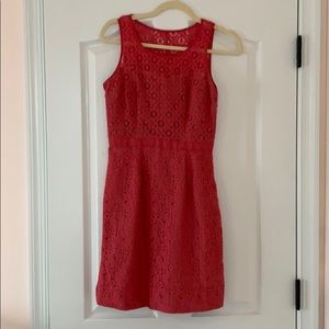 Lace coral dress. Size 2.